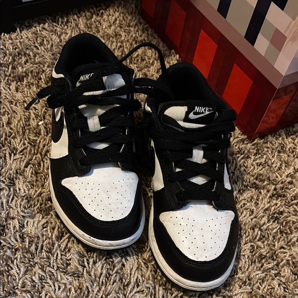 Nike Kids' Black & White Low-Top Sneakers